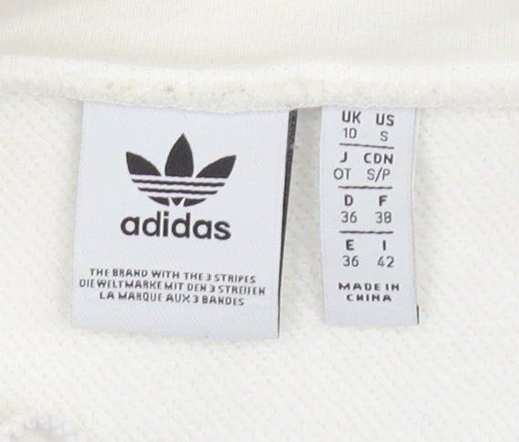 Adidas Women's White Pullover Sweatshirt Size S