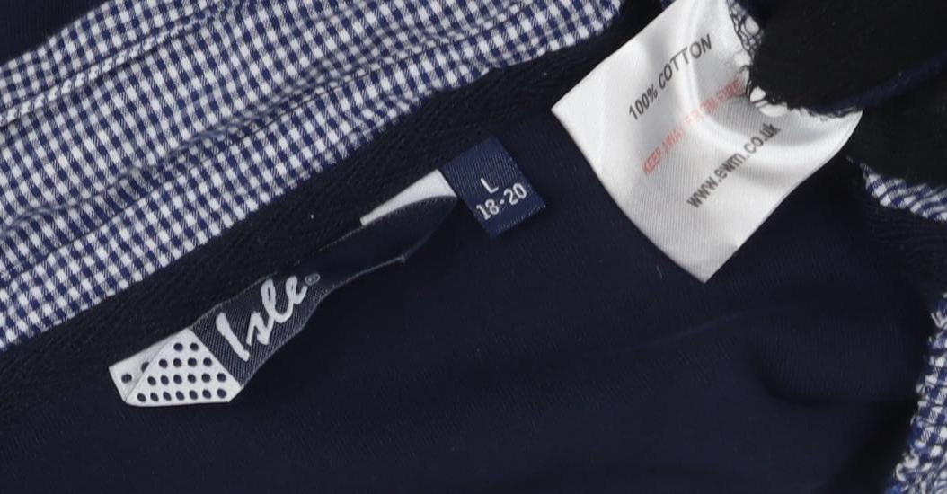 Unisex Adults UK Size L Lee Blue Polo