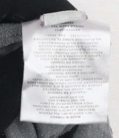 New Era Men's Grey NFL Short Sleeve Logo T-Shirt - Size L