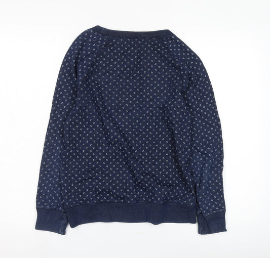 Womens UK Size 8 Jack Wills Blue Pullover Sweatshirt