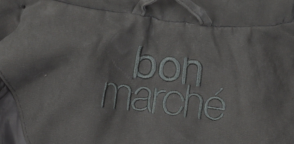Bon Marché Women's Green Parka Coat M Casual Hooded