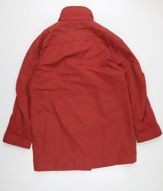 Mens UK Size 12 Lakeland Red Quilted Coat