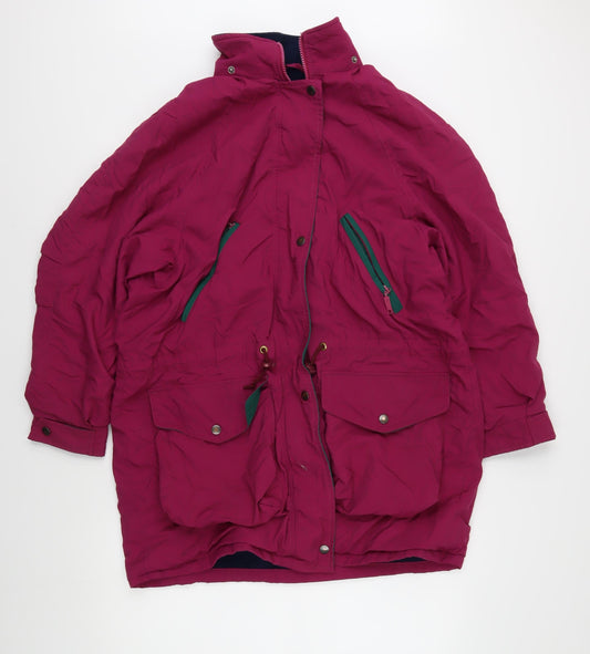Womens UK Size 14 St Michael Pink Parka Coat