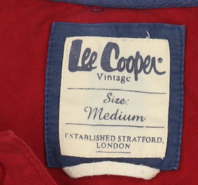 Lee Cooper Men's Red M Graphic Polo Shirt