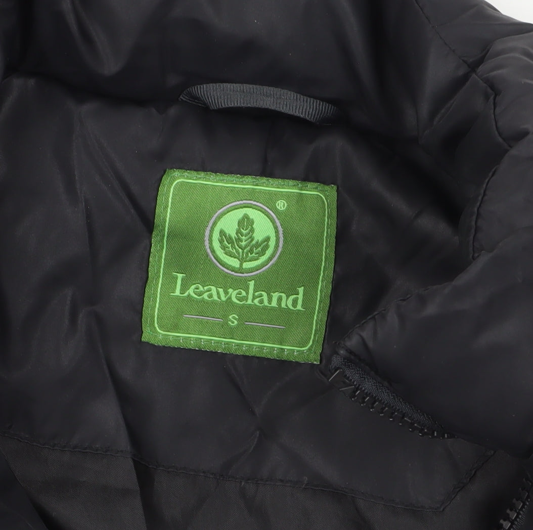 Mens UK Size S Leaveland Black Puffer Jacket