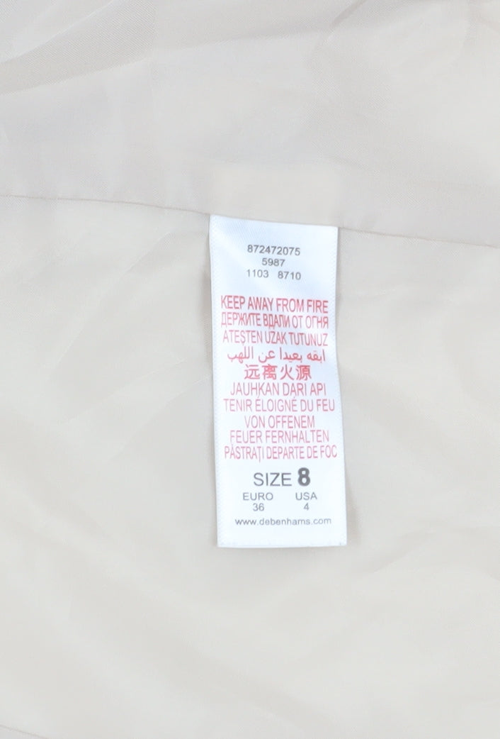 Red Herring Women's Beige Tuxedo Blazer Size 8