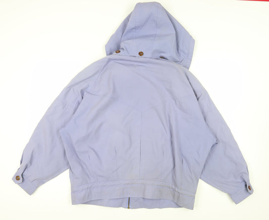 C&A Women's Purple Anorak Jacket Size 14 Relaxed Fit