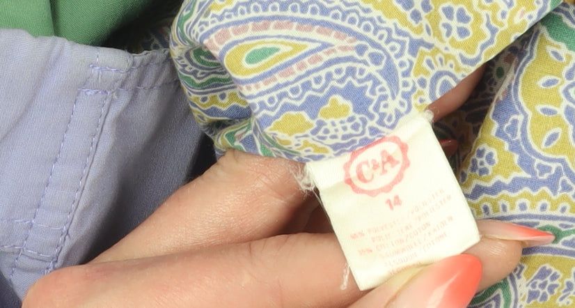 C&A Women's Purple Anorak Jacket Size 14 Relaxed Fit