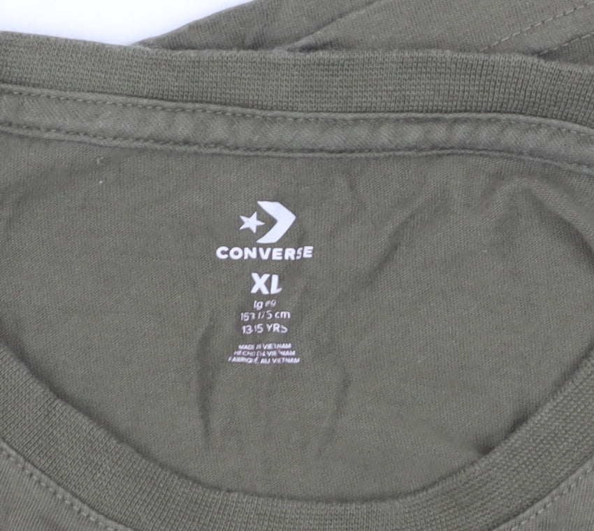 Converse Boys XL Graphic Logo Cotton T-Shirt