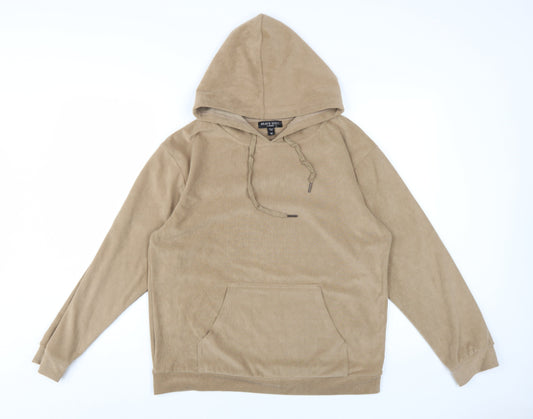 Womens UK Size M Brave Soul Beige Pullover Hoodie