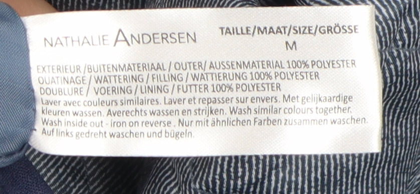 Womens UK Size M Nathalie Andersen Blue Puffer Jacket