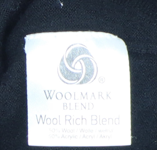 Daniel Hechter Men Black XL V-Neck Pullover Jumper