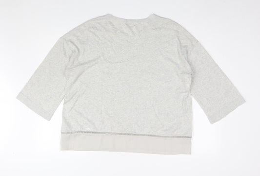 Womens UK Size L Monsoon Grey Pullover Jumper