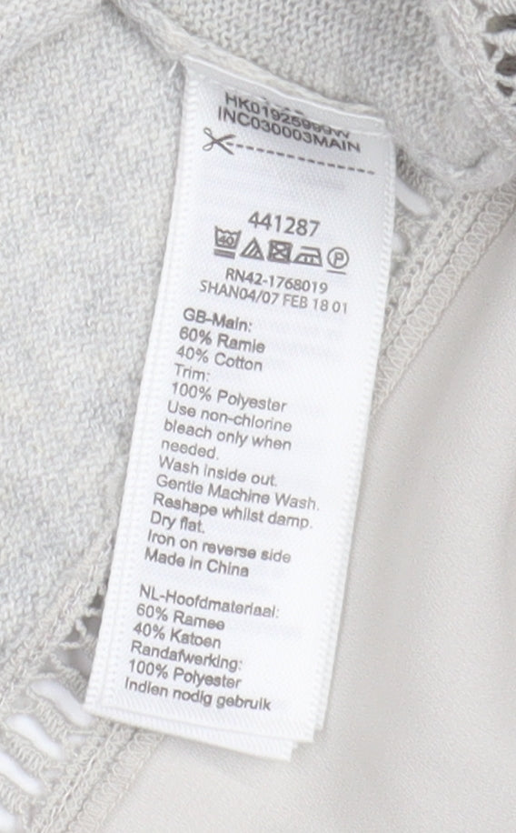 Womens UK Size L Monsoon Grey Pullover Jumper