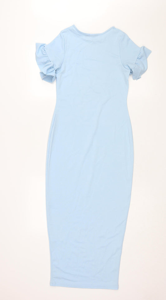 I Saw It First Women's Blue Bodycon Midi Dress