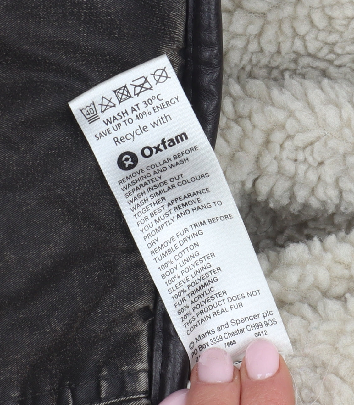 Womens UK Size 20 Marks and Spencer Brown Parka Coat