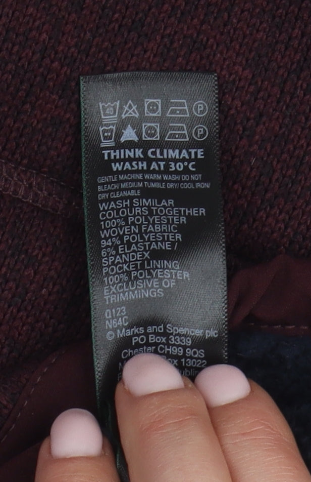 Mens UK Size M Marks and Spencer Burgundy 3-in-1 Jacket