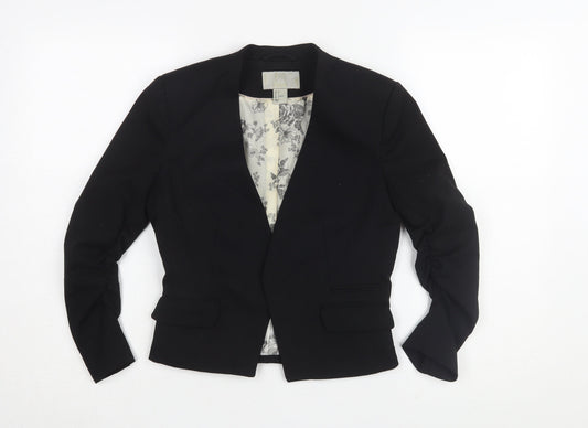 Womens UK Size 6 H&M Black Basic Jacket