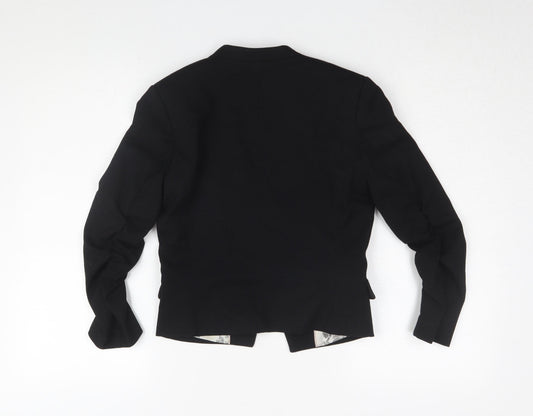 Womens UK Size 6 H&M Black Basic Jacket