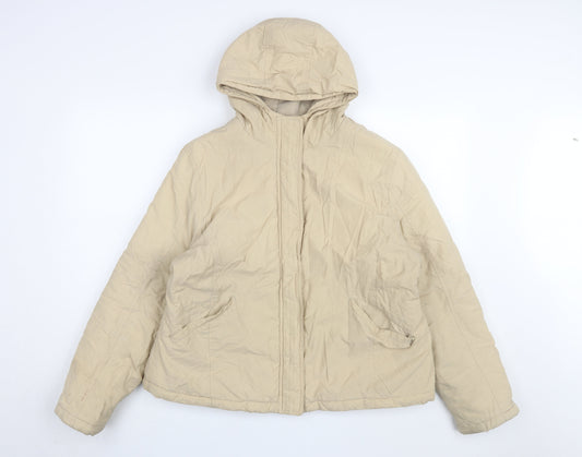 Womens UK Size 20 Dorothy Perkins Beige Puffer Jacket