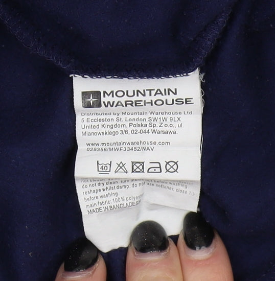 Womens UK Size 12 Mountain Warehouse Blue Pullover Sweatshirt