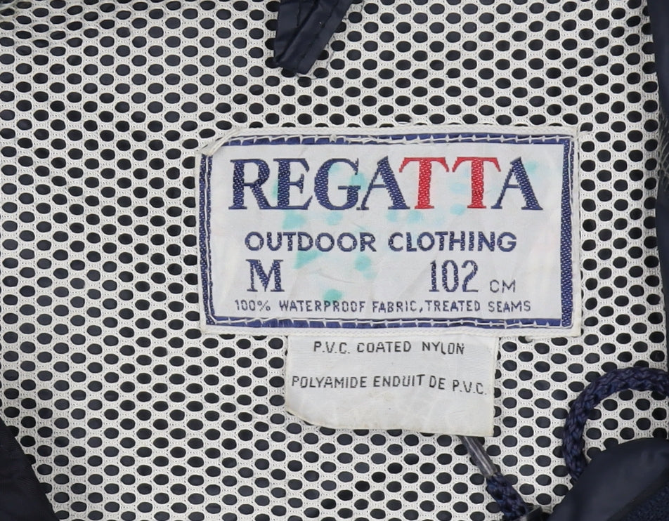 Mens UK Size M Regatta Blue Rain Coat