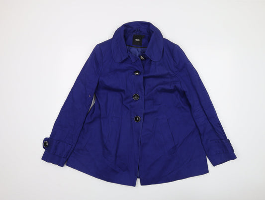 Womens UK Size 10 ASOS Blue Trench Coat