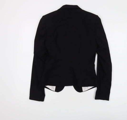 H&M Black Women's Blazer, Size 6, Regular Fit