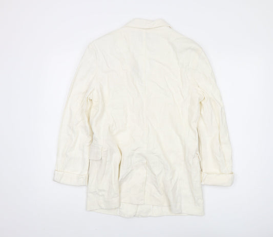 Bershka Women’s Ivory Blazer Size 12