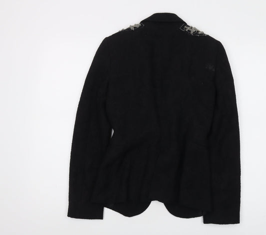 Zara Women's Black XS Blazer - Classic Single Breasted