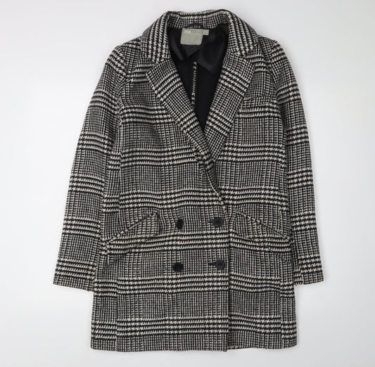 Womens UK Size 8 ASOS Black Pea Coat