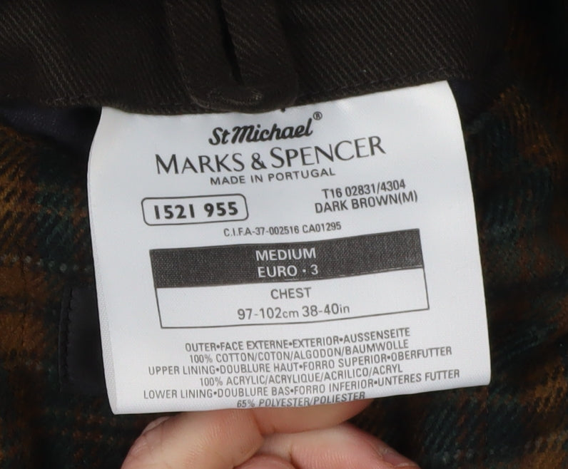 Mens UK Size 38-40 Marks and Spencer Regular Brown Suit Jacket