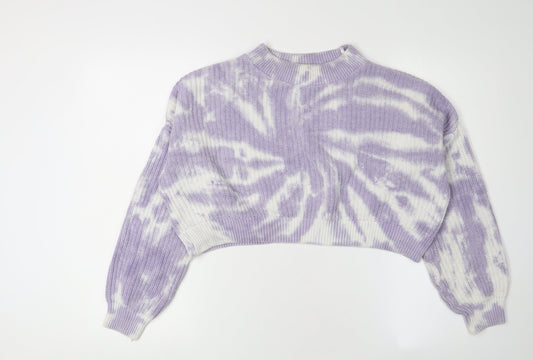 Additional front view of ASOS Design Women's Purple jumper, size 10