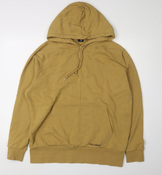 Additional front view of Collusion Brown unisex hoodie, size 6, great condition