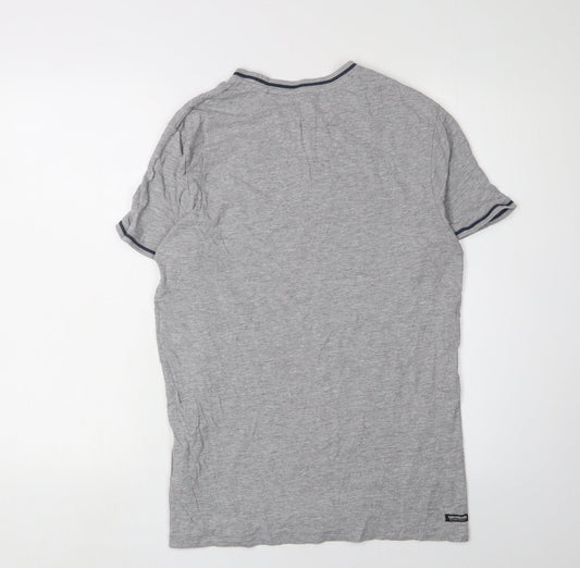 Threadbare Men's Grey Crew Neck T-Shirt M