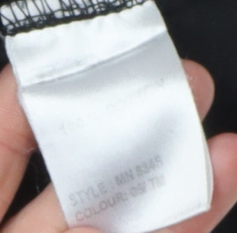 Ben Sherman Unisex Black T-Shirt - L, Classic Style