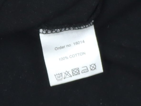 Star Wars Men's Christmas T-Shirt L Black Crew Neck