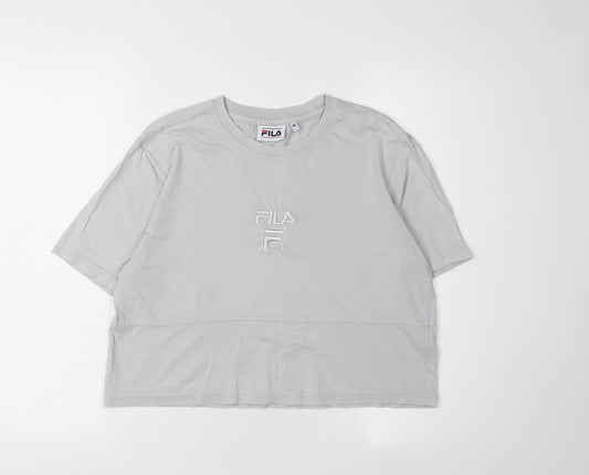 Unisex Adults UK Size M FILA Grey Basic T-Shirt