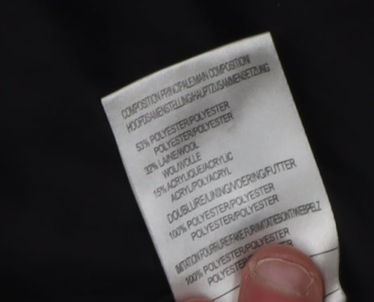 Damart Women's Black Herringbone Blazer Size 16