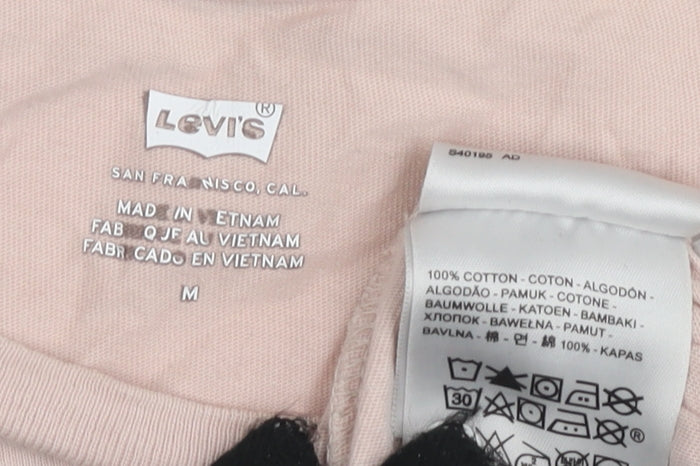 Womens UK Size M Levi's Pink Basic T-Shirt