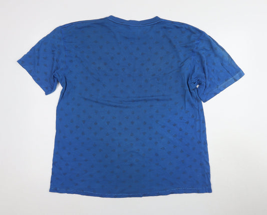 Lonsdale Men's Blue XL Graphic Print T-Shirt