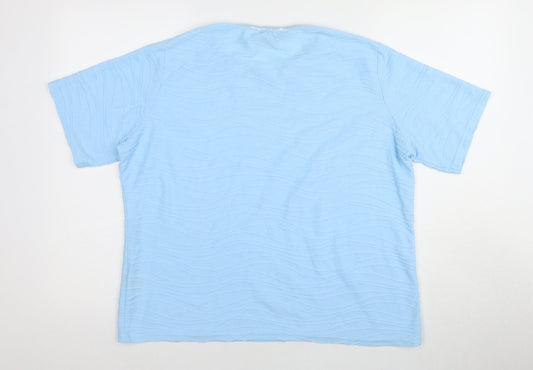Womens UK Size 18 Honor Millburn Blue Basic T-Shirt