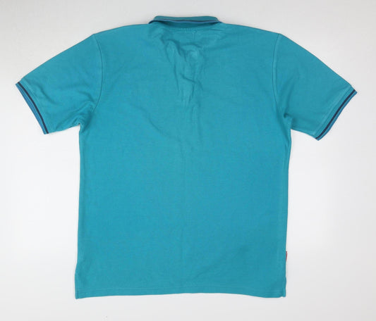 Slazenger Men's Blue Polo, L - Classic Casual Style