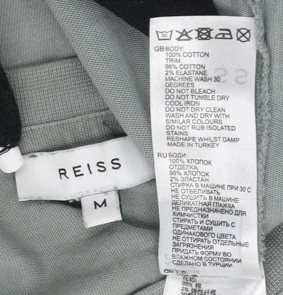 Reiss Men's Medium Green Short Sleeve T-Shirt