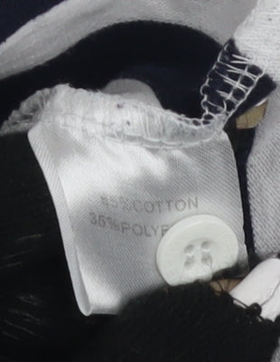 Everton Men's XL Multicoloured Striped Polo Shirt