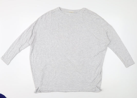 Hush Grey Women's XS Top 3/4 Sleeve Round Neck