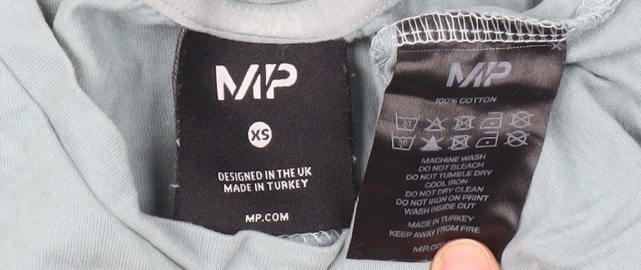 MP Men's Blue XS Long Sleeve Crew Neck T-Shirt