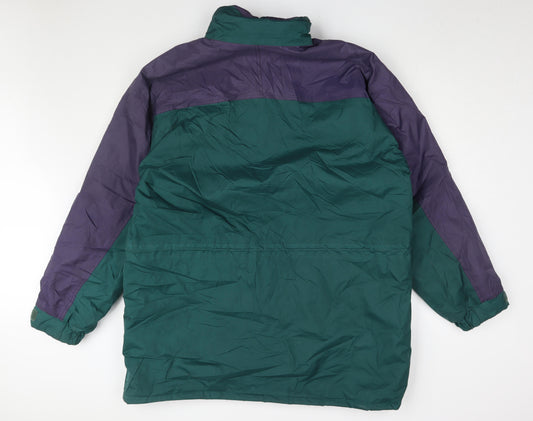 Wyvern Men's Green Hooded Parka Jacket Size L