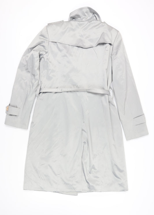 James Lakeland Women's Grey Trench Coat Size 18 Elegant