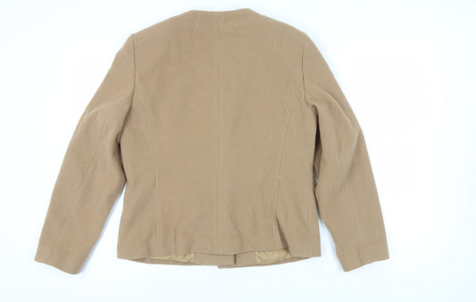 Womens UK Size 14 Gray & Osbourn Beige Basic Jacket